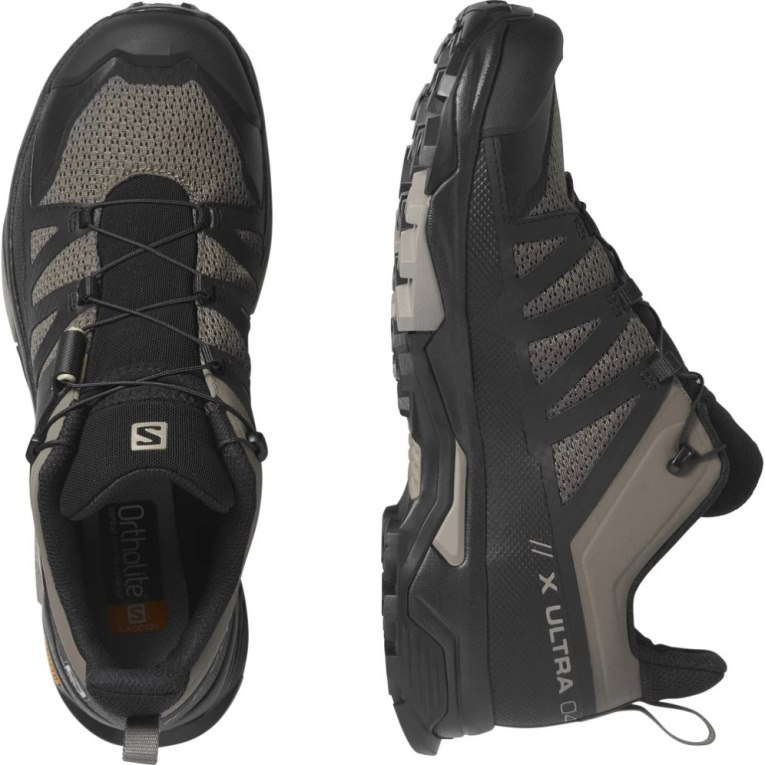 Black / Khaki Salomon X Ultra 4 Men's Hiking Shoes | IE LB3172